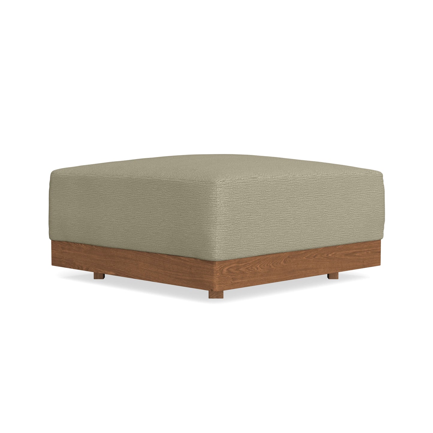 Modular Bondi Espresso Ottoman in Cappuccino | Memory Foam Blend