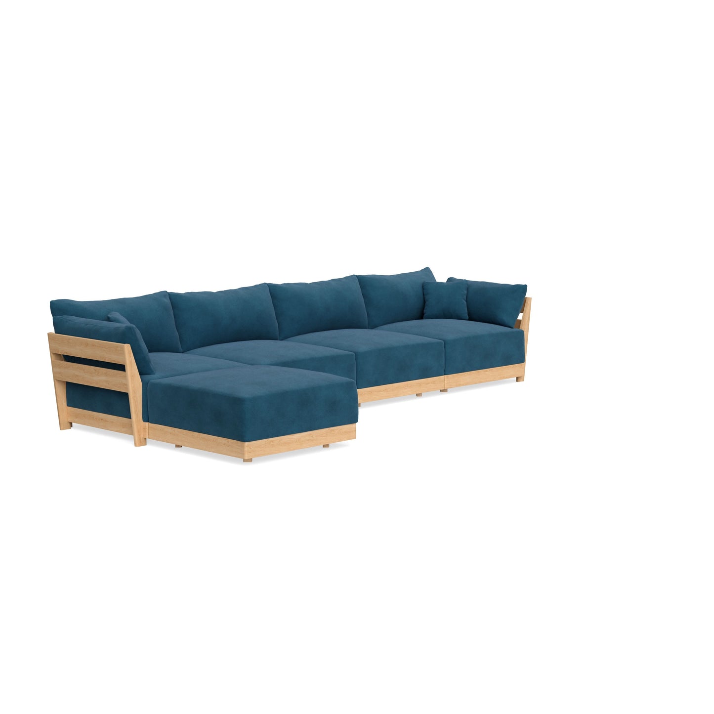 Slipcover Only - Modular Bondi 4-Seater Sectional in Commodore Blue