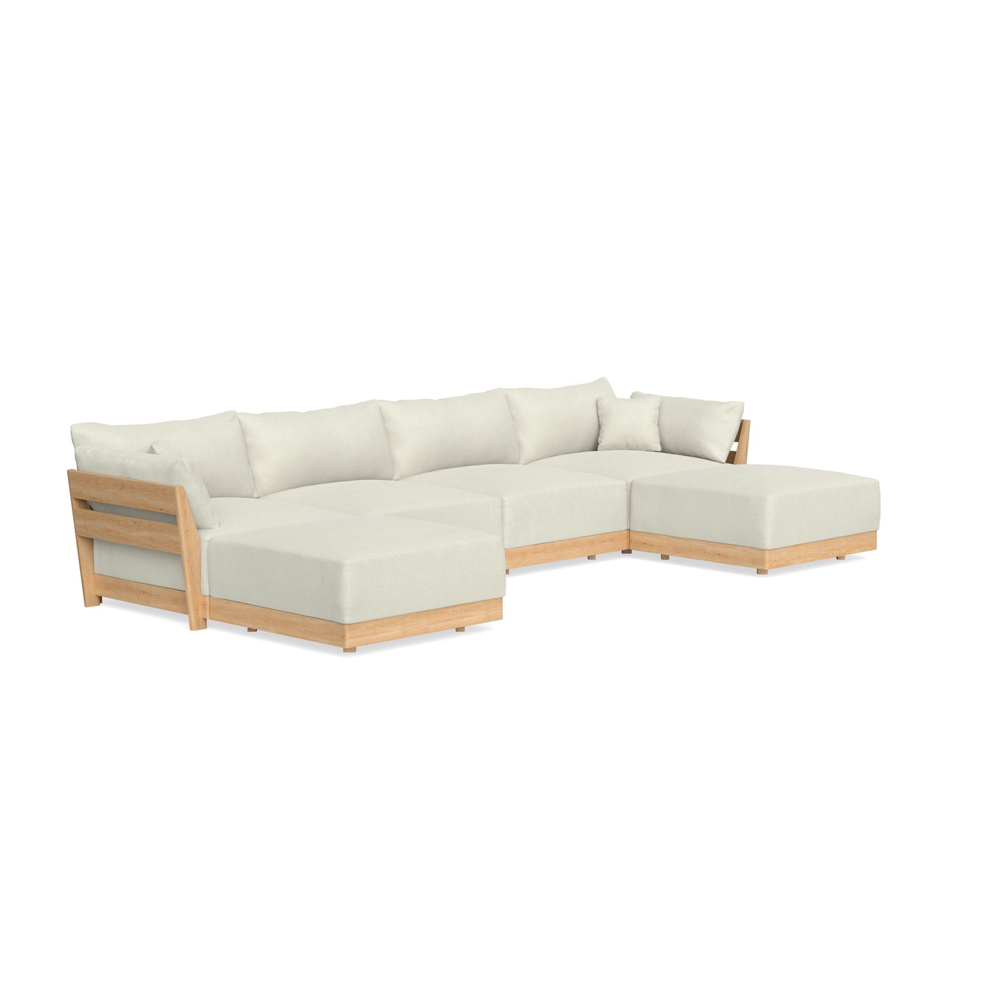 Slipcover Only - Modular Bondi 4-Seater U-Sectional in Eggshell