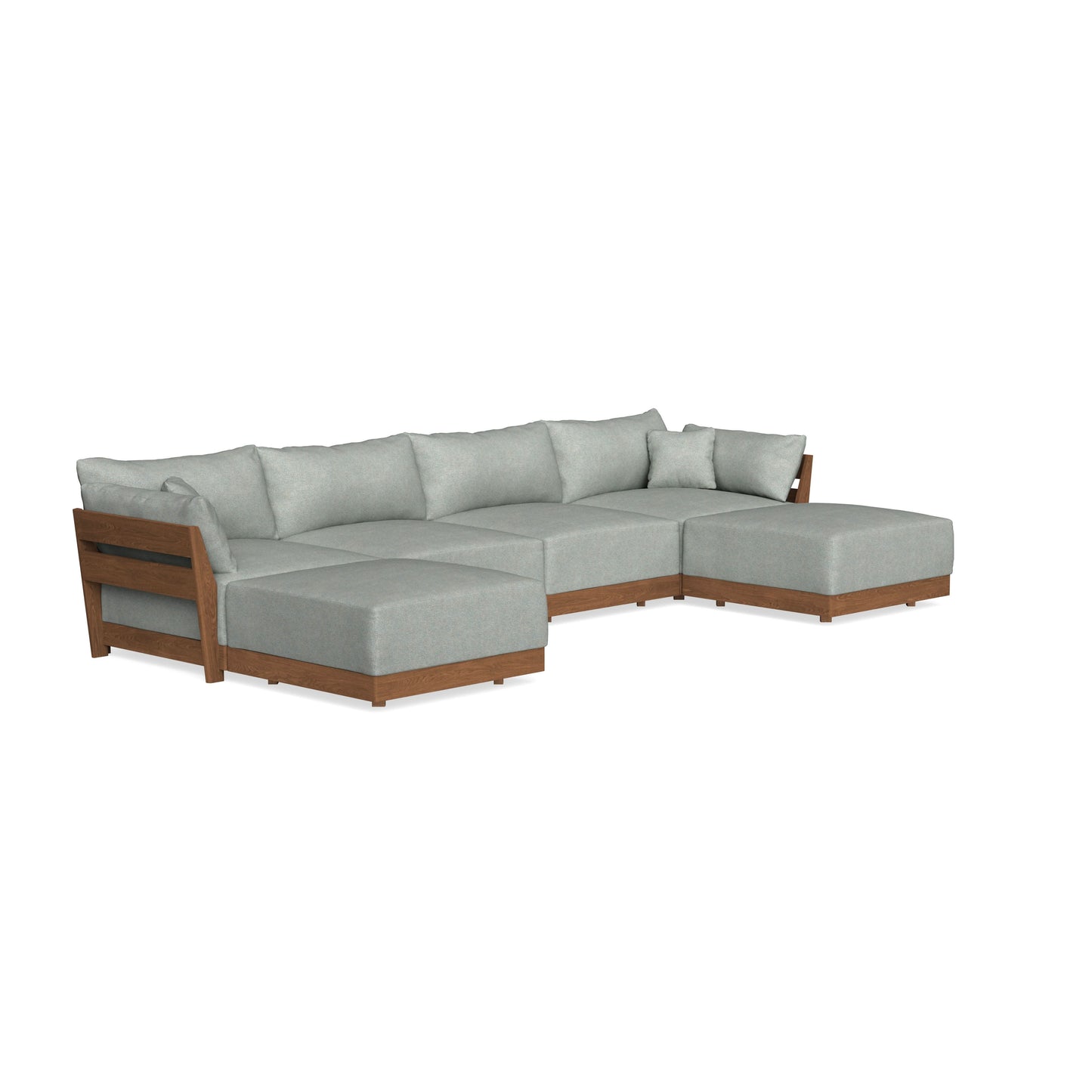 Modular Bondi Espresso 4-Seater U-Sectional in Spa | Classic Blend