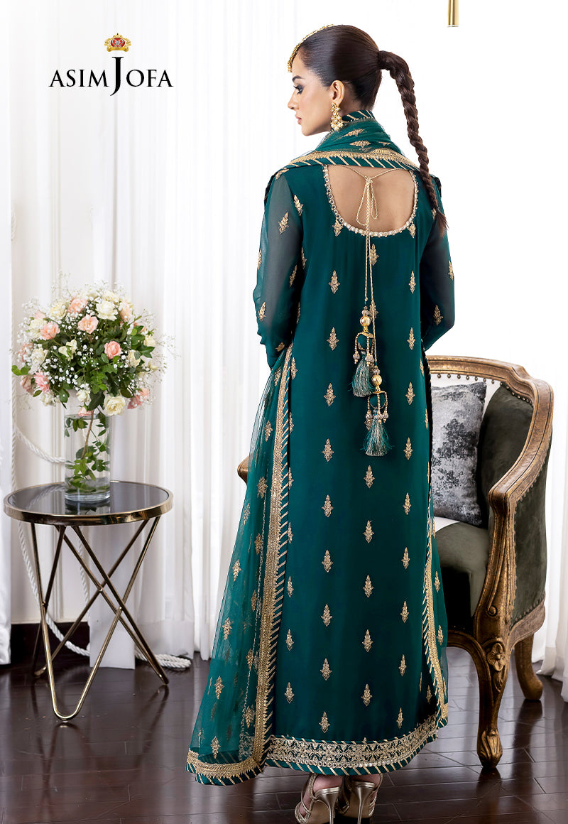 AJJM-12 EMBROIDERED GEORGETTE , ORGANZA 3 PCS