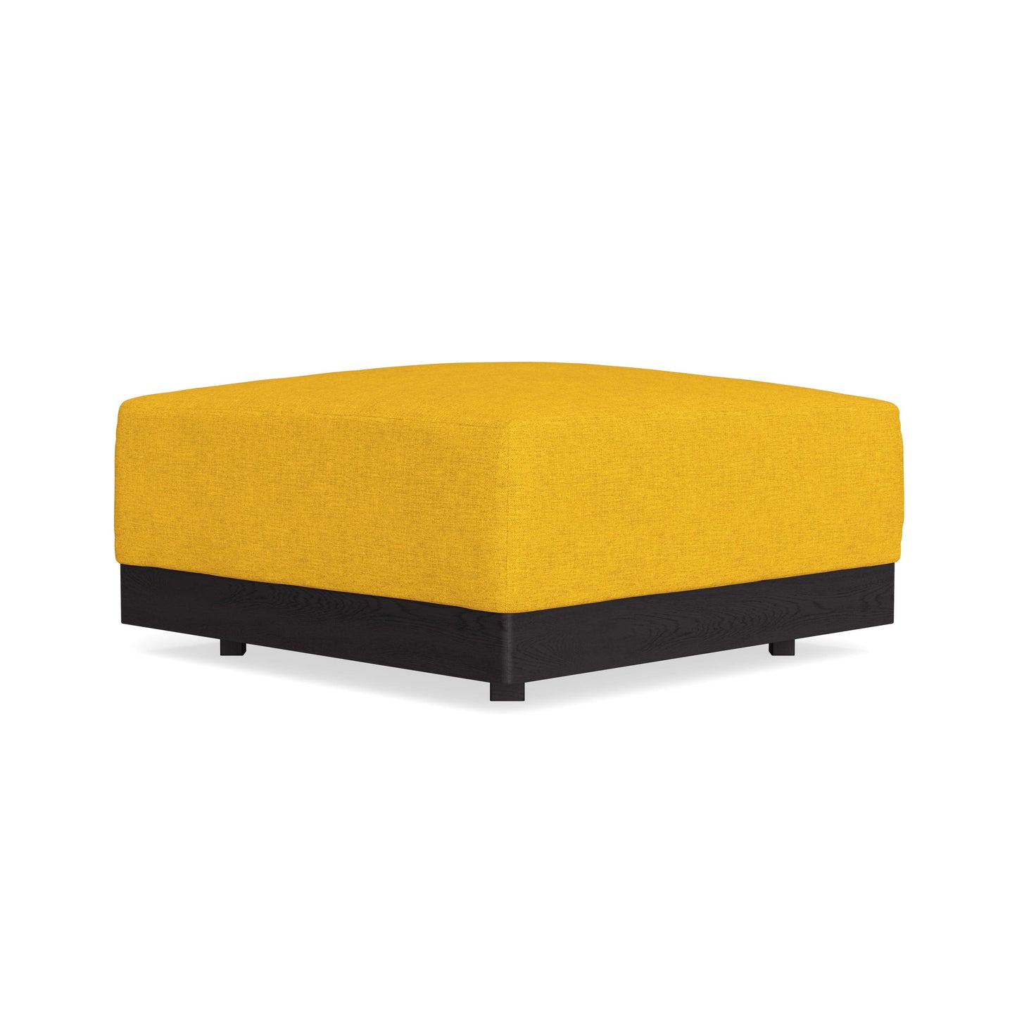 Modular Bondi Black Ottoman in Sunflower | Classic Blend