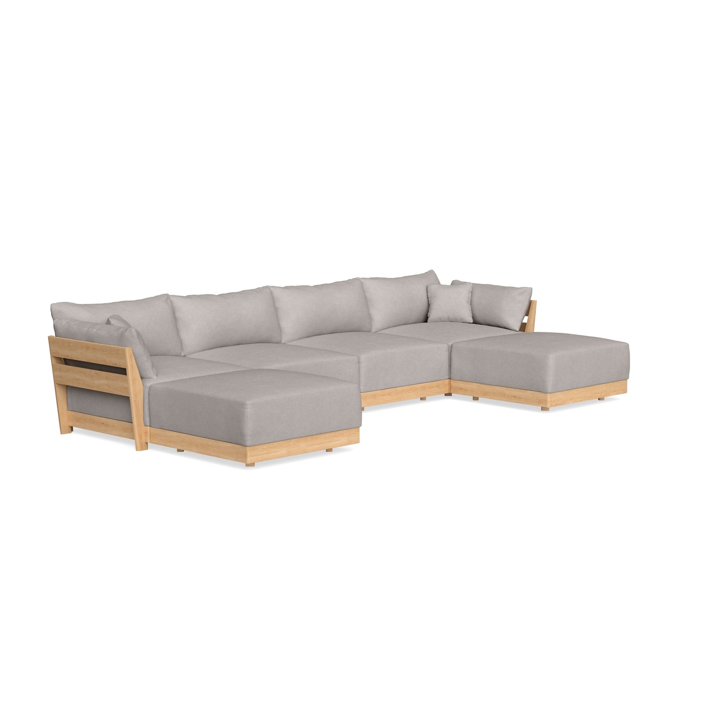 Slipcover Only - Modular Bondi 4-Seater U-Sectional in Cloud