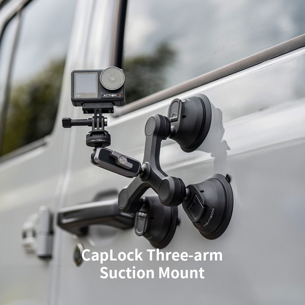 PGYTECH CapLock Three-arm Suction Mount