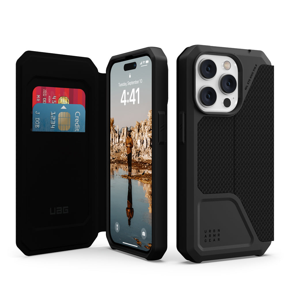 Urban Armour Gear Metropolis Phone Case For iPhone 14 Pro (Black)