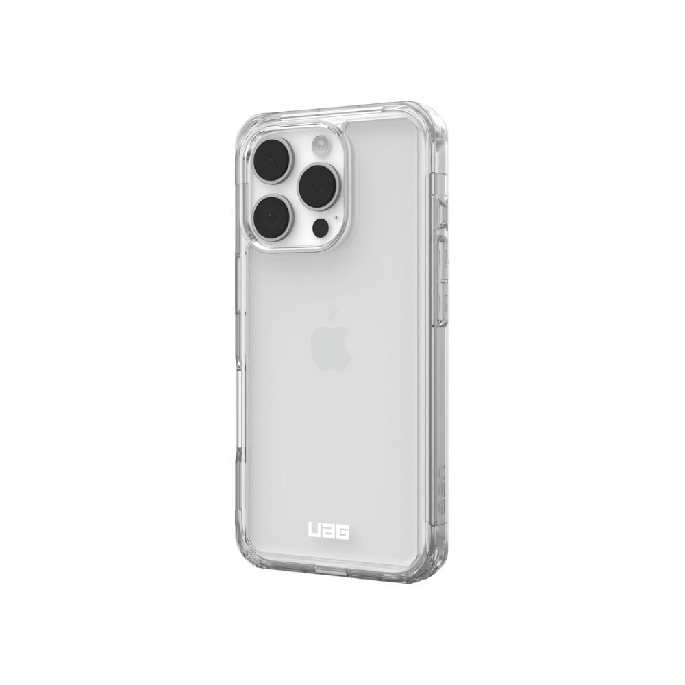URBAN ARMOR GEAR Plyo Case for iPhone 16 Pro - Drop-Resistant, Wireless Charging (Clear)