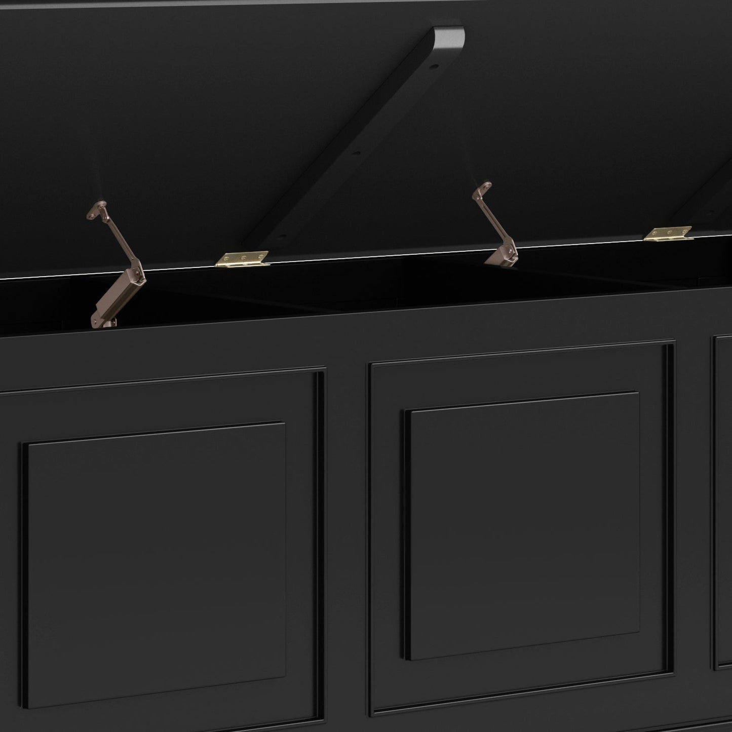 Solarium Storage Bench with Lift-up Lids