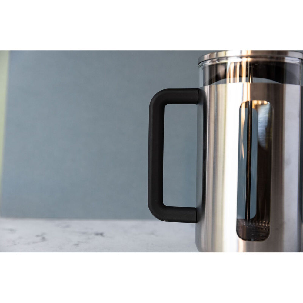 La Cafetiere Pisa 8-Cup 1L Brushed Stainless Steel/Glass French Press (Silver)
