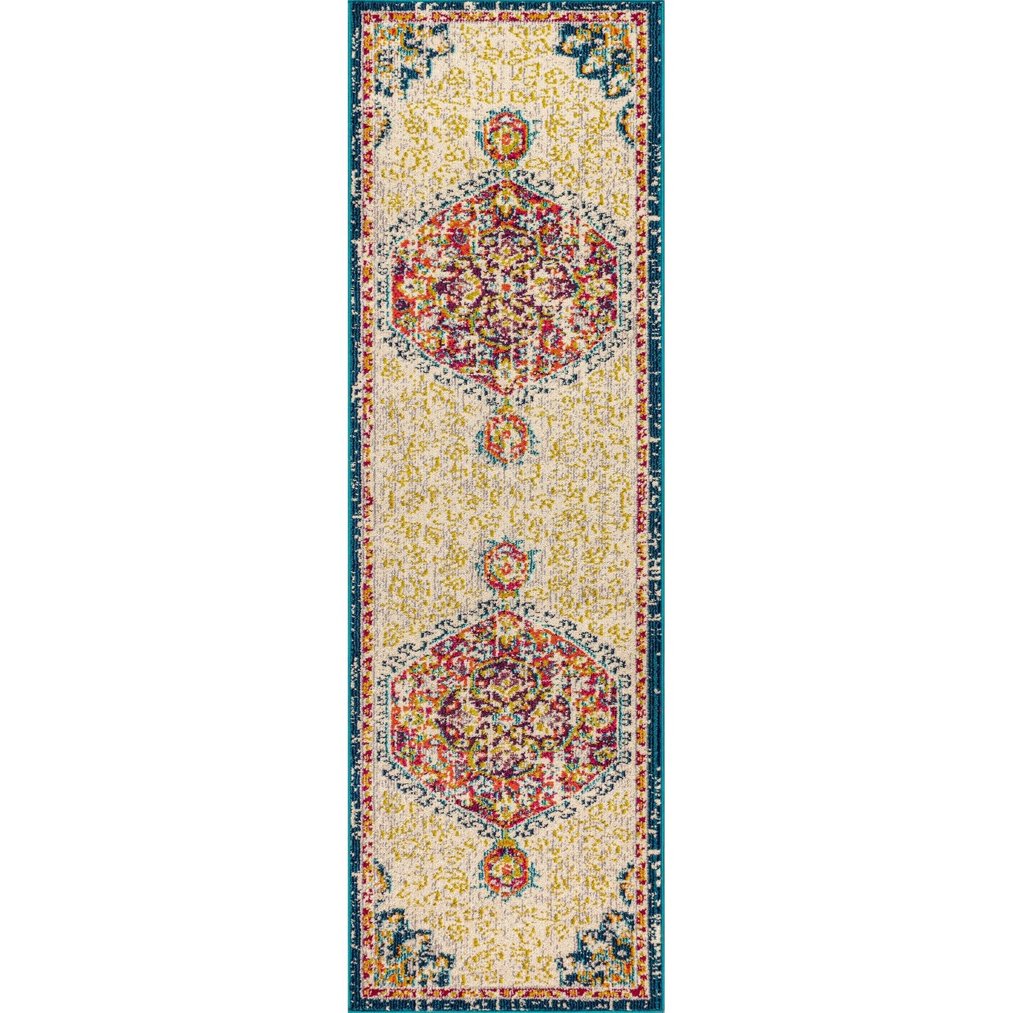 Bohemian FLAIR Boho Vintage Medallion Area Rug