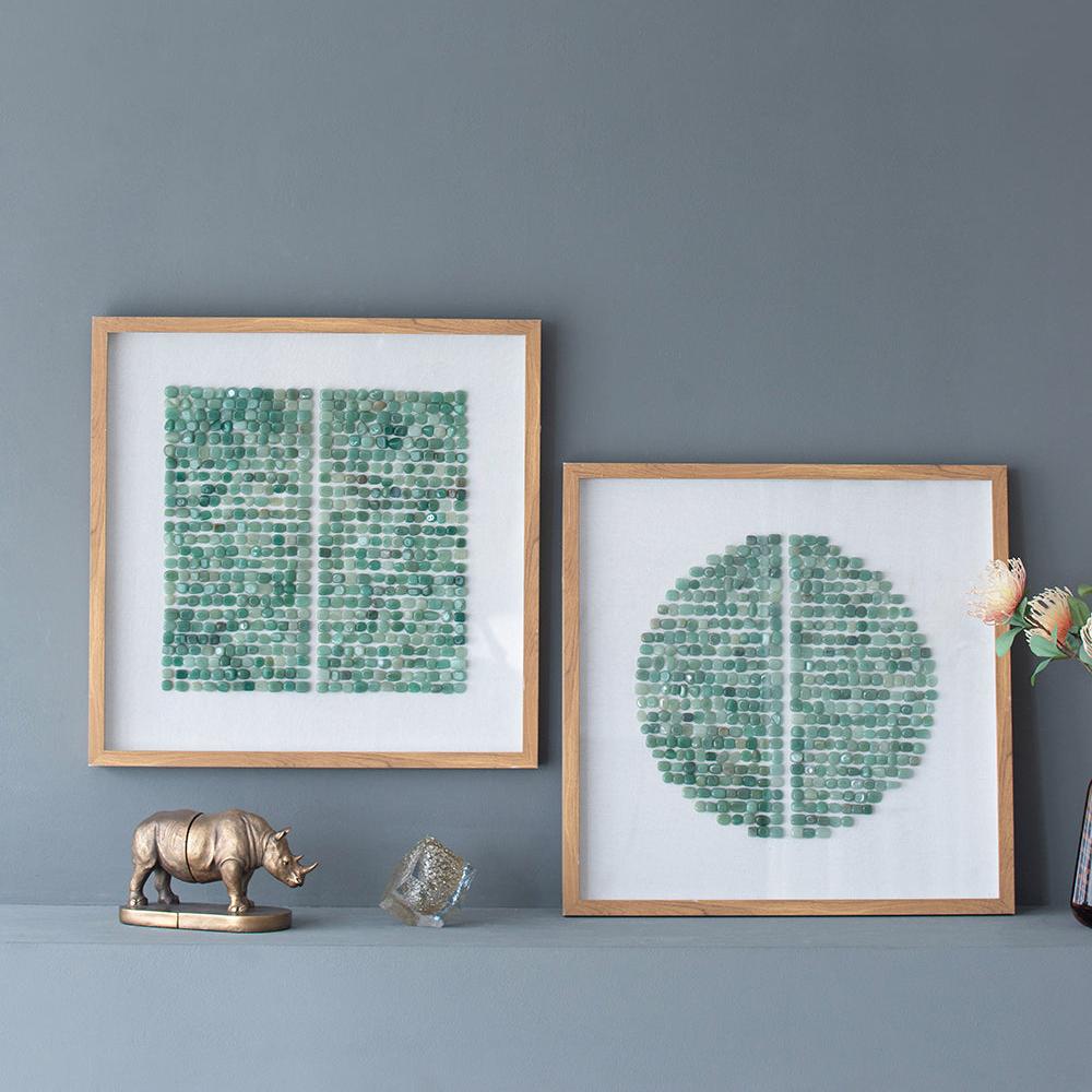 Elos Stone Shadow Boxes Wall Art, Set of 2