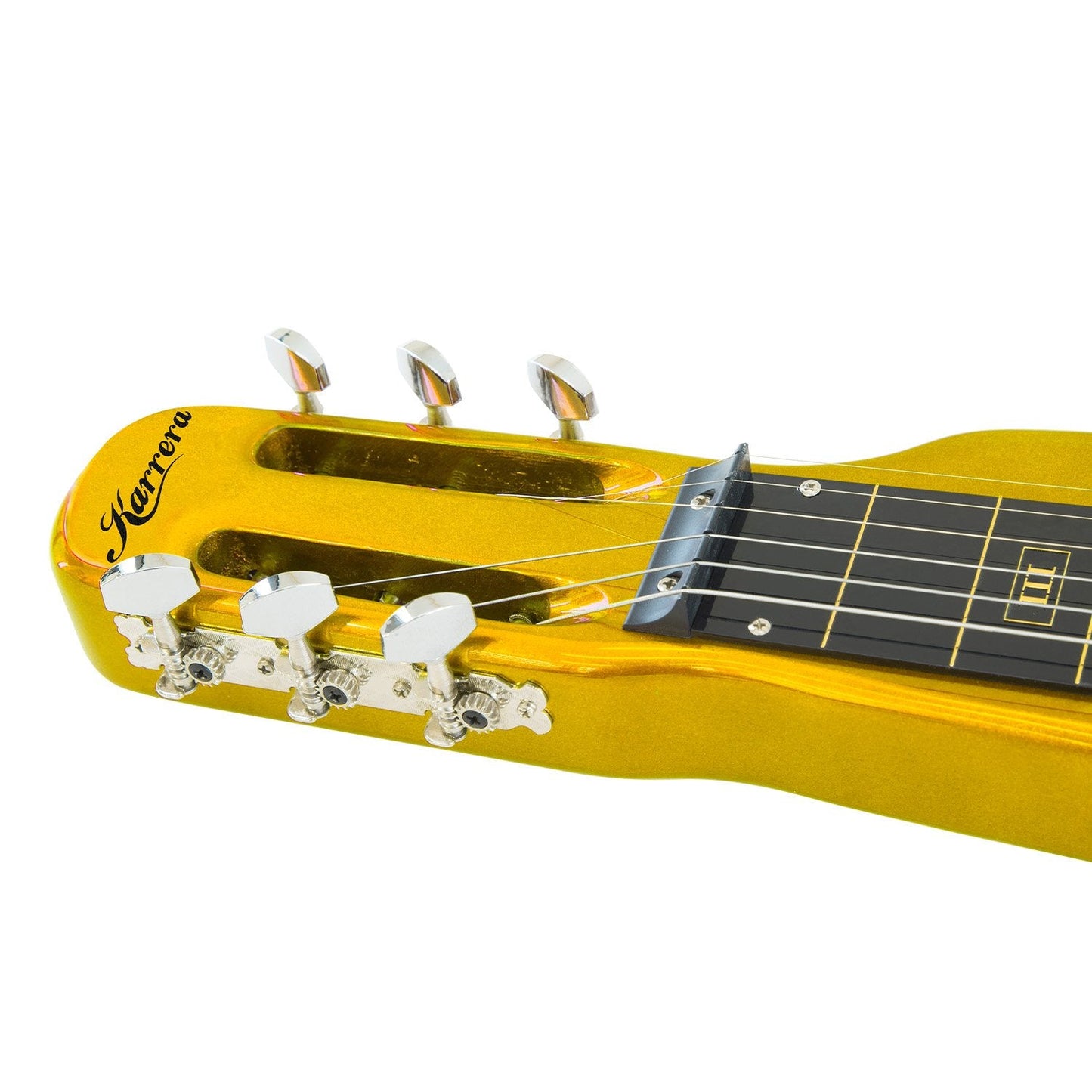 Karrera 29in 6-String Lap Steel Hawaiian Guitar (Metallic Gold)