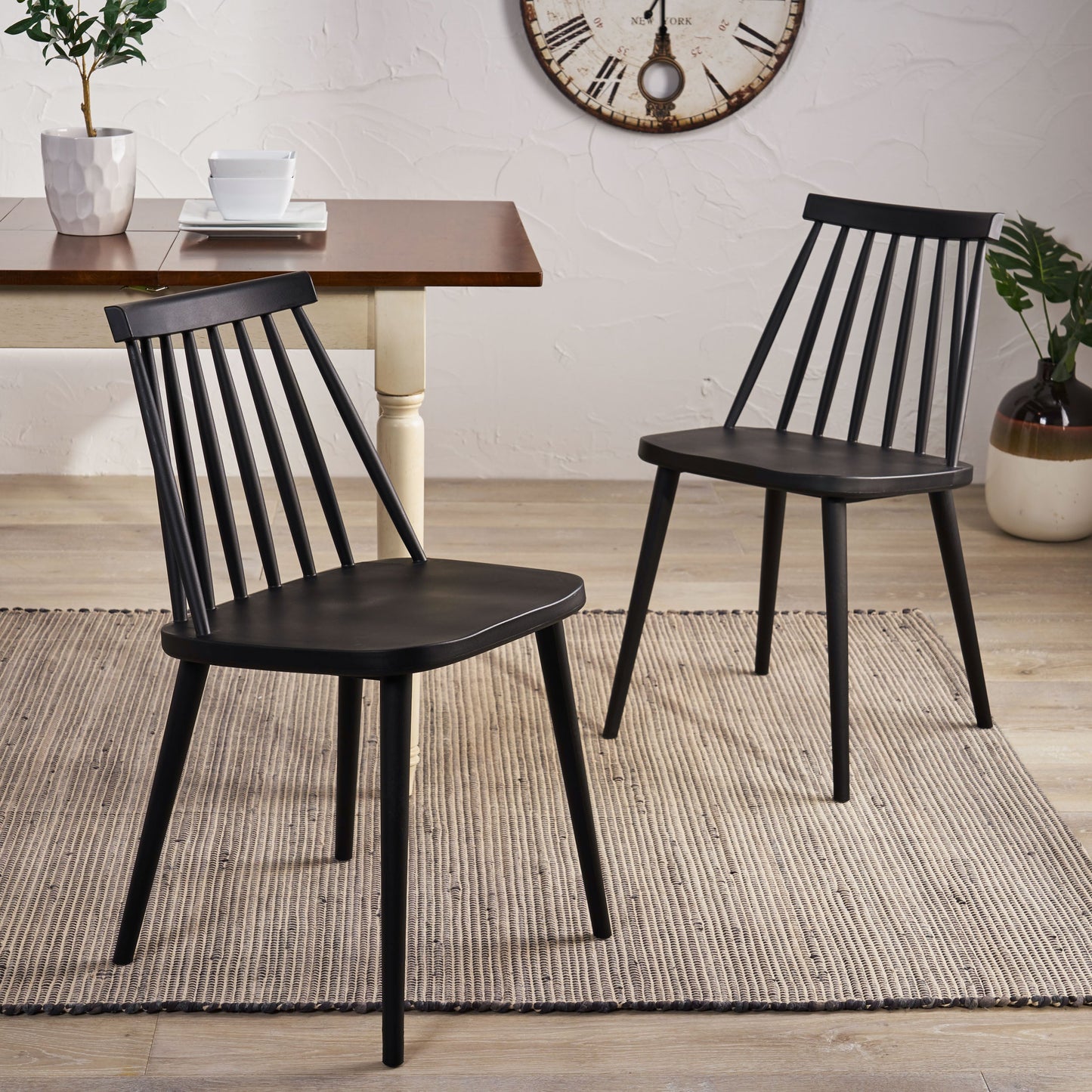 Rain 17" Dining Chair with Spindle Back, Set of 2