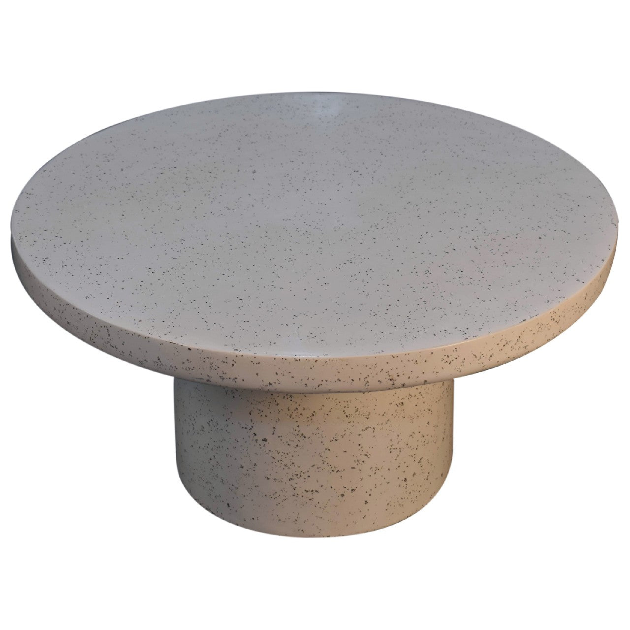 Coffee Table with Round Top and Pedestal Base