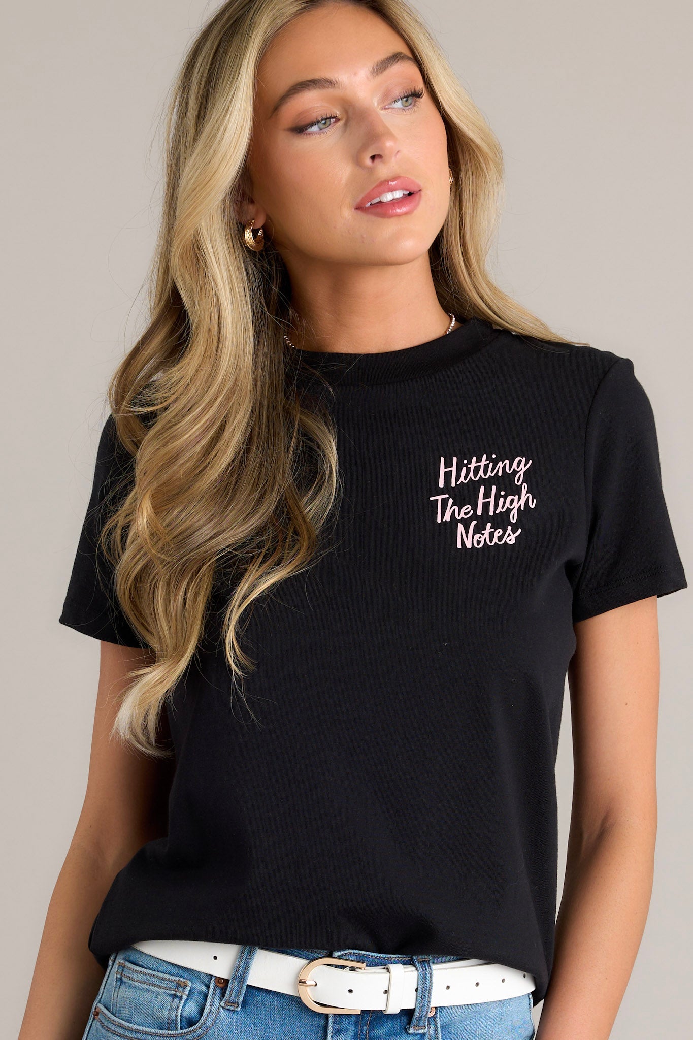 Sing Your Heart Out 100% Cotton True Black Retro Tee