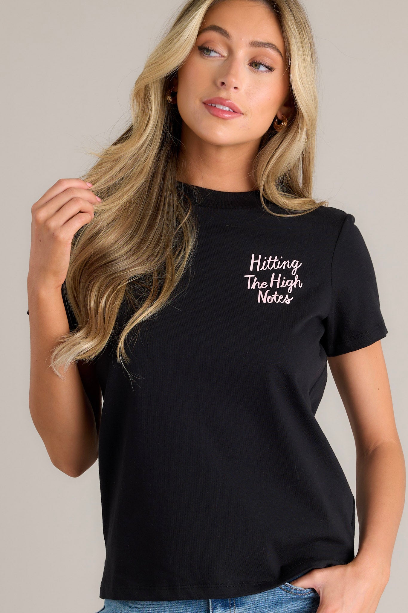 Sing Your Heart Out 100% Cotton True Black Retro Tee