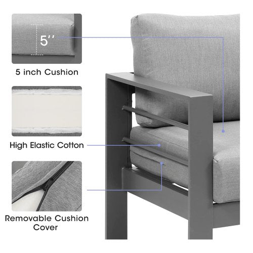 6-Pieces Outdoor Sofa Set