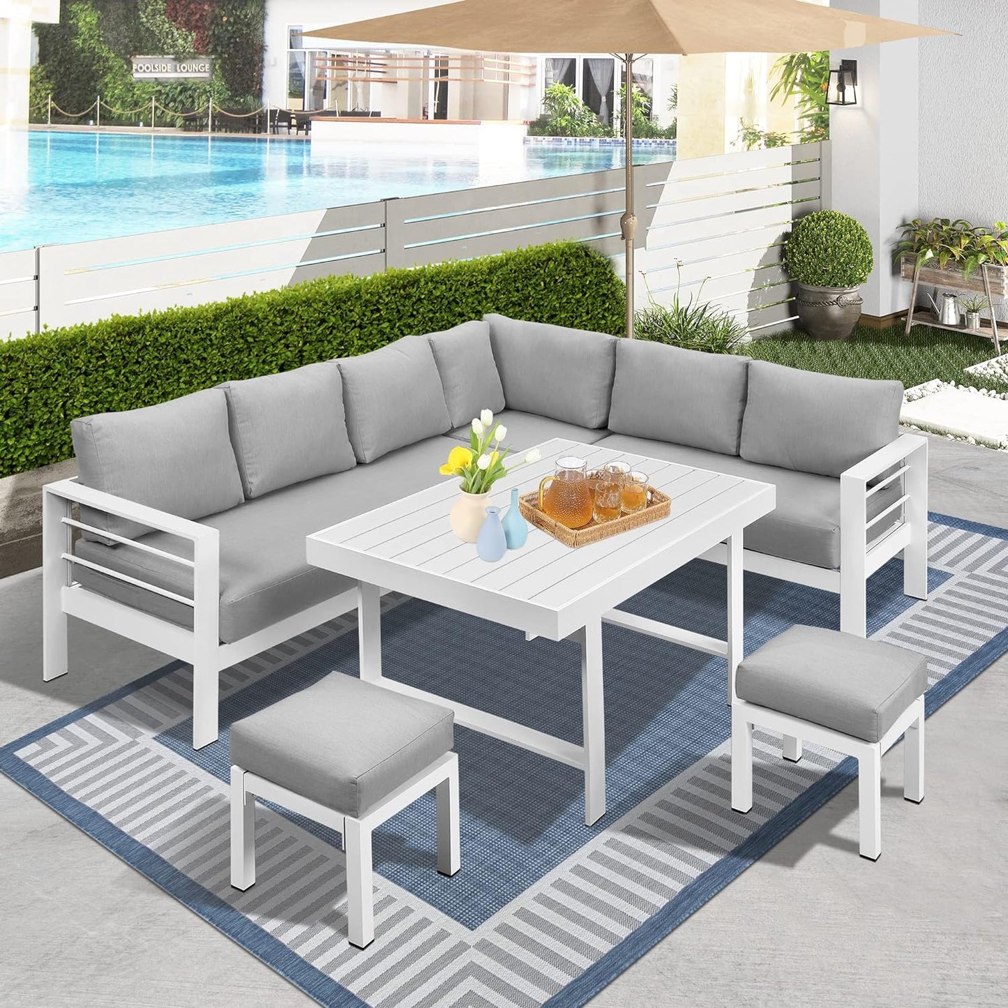 6-Pieces Outdoor Sofa Set