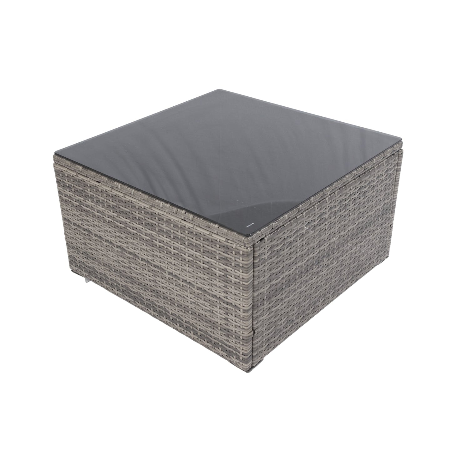 6 Pieces PE Rattan Outdoor Sectional Set with 3 Storage Under Seat and Cushion