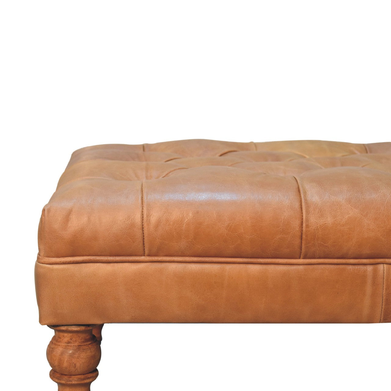 Upholstered Ottoman with Castor Legs