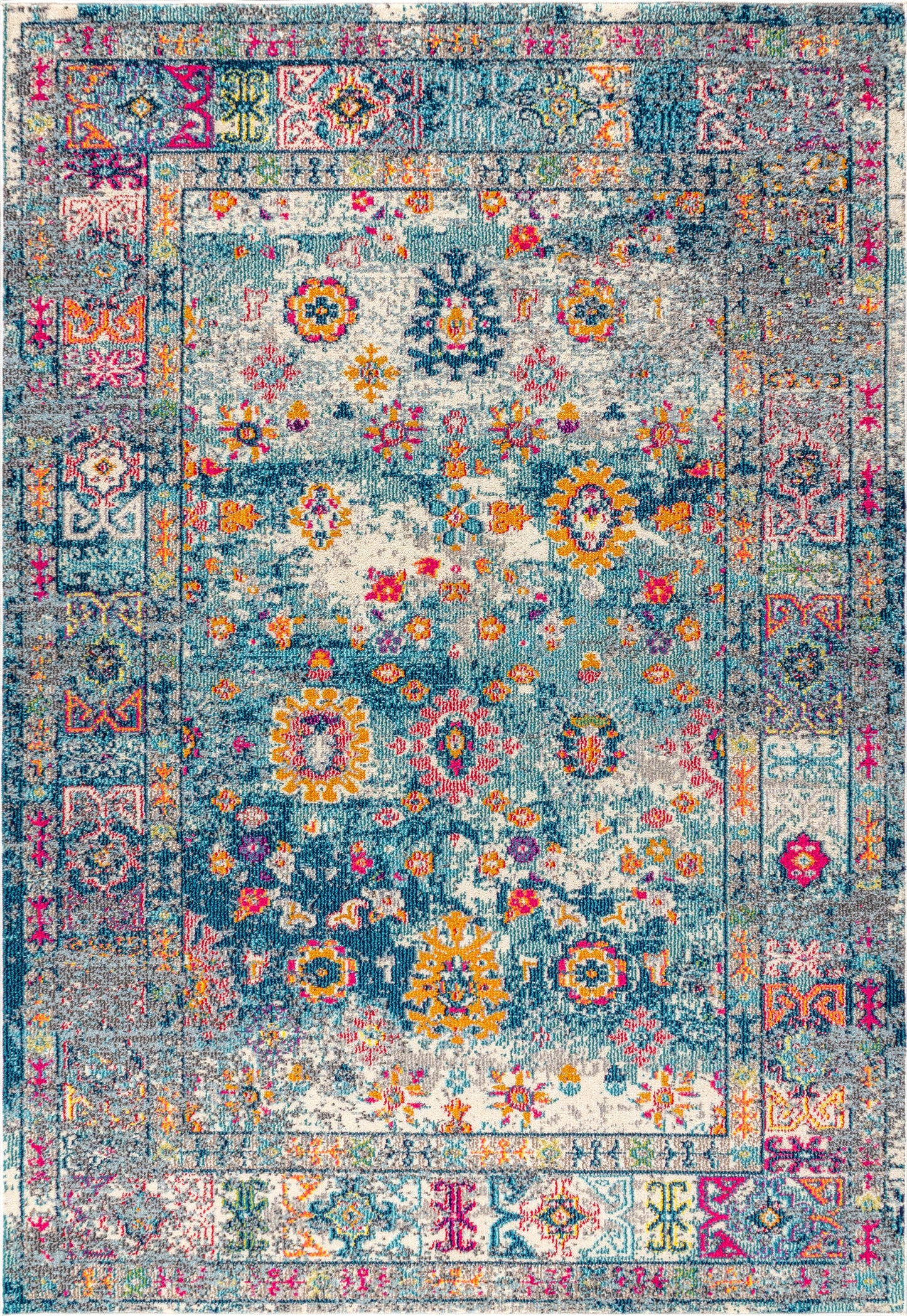 Bohemian FLAIR Boho Vintage Medallion Area Rug