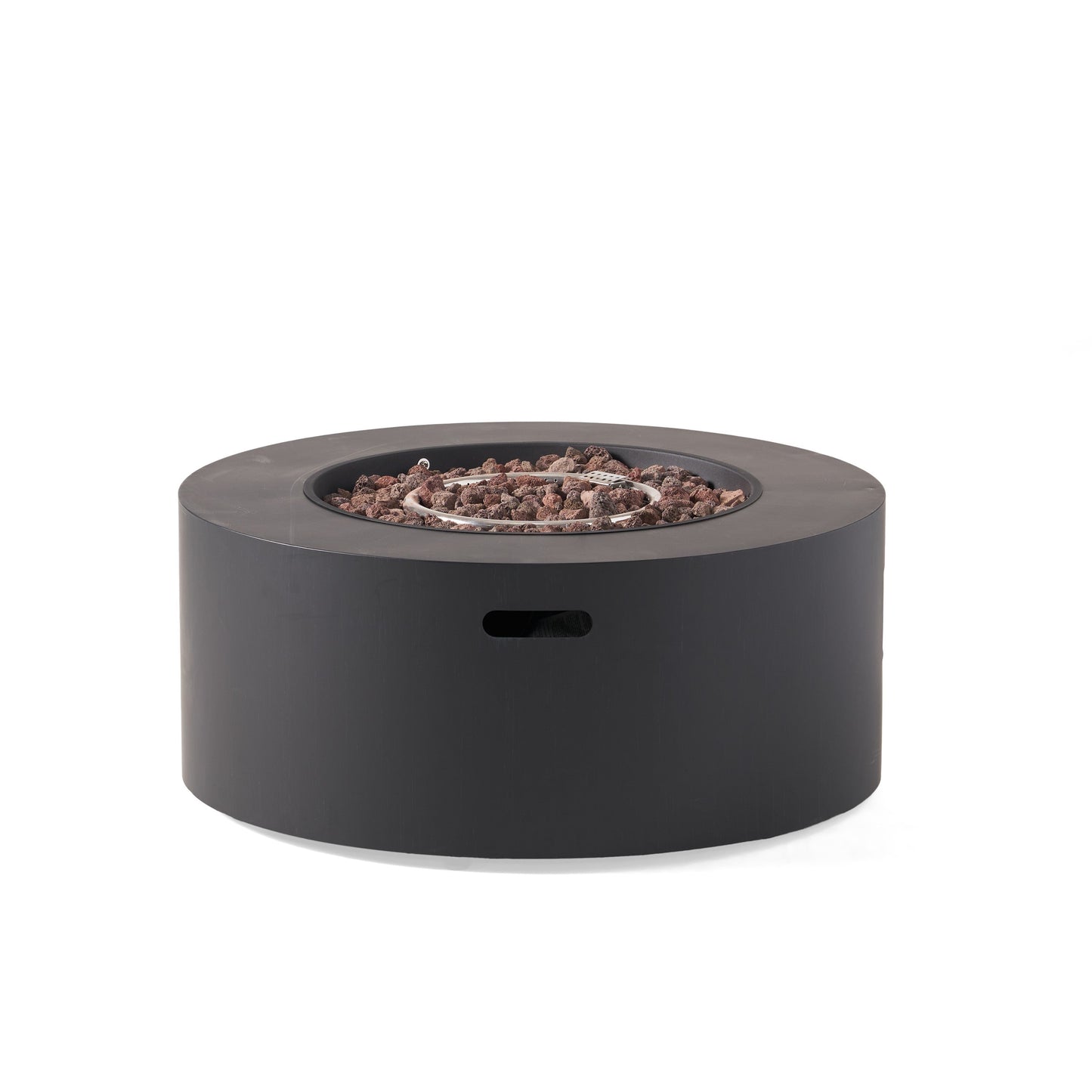Outdoor Round Iron Propane Firepit