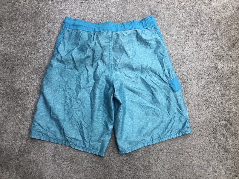 OP Shorts Mens Medium Teal Luster Bermuda Activewear Running Jogging Lightweight