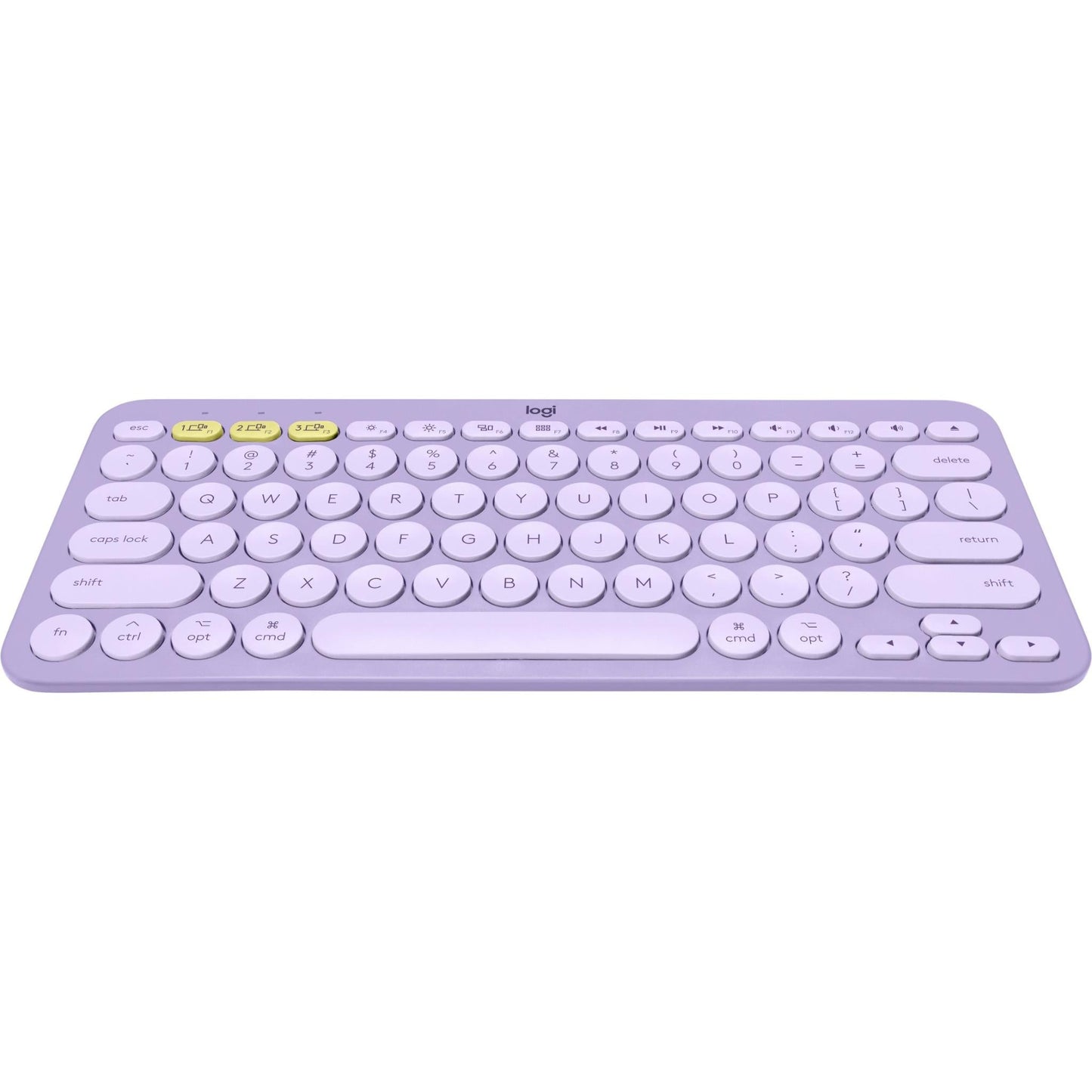 Logitech K380 Multi-Device Bluetooth Keyboard (Lavender Lemonade)