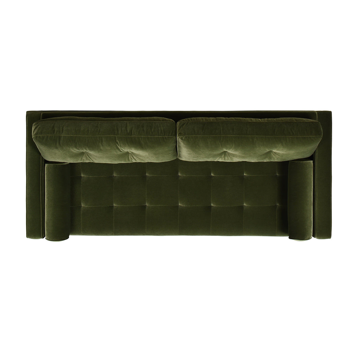 Upholstered Sofa with 2 Removable Cushions
