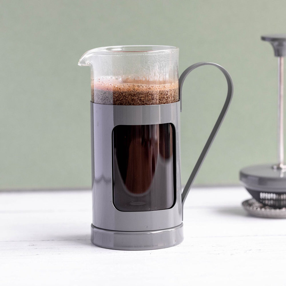 La Cafetiere Monaco 3-Cup 350ml SS/Glass French Press (Cool Grey)