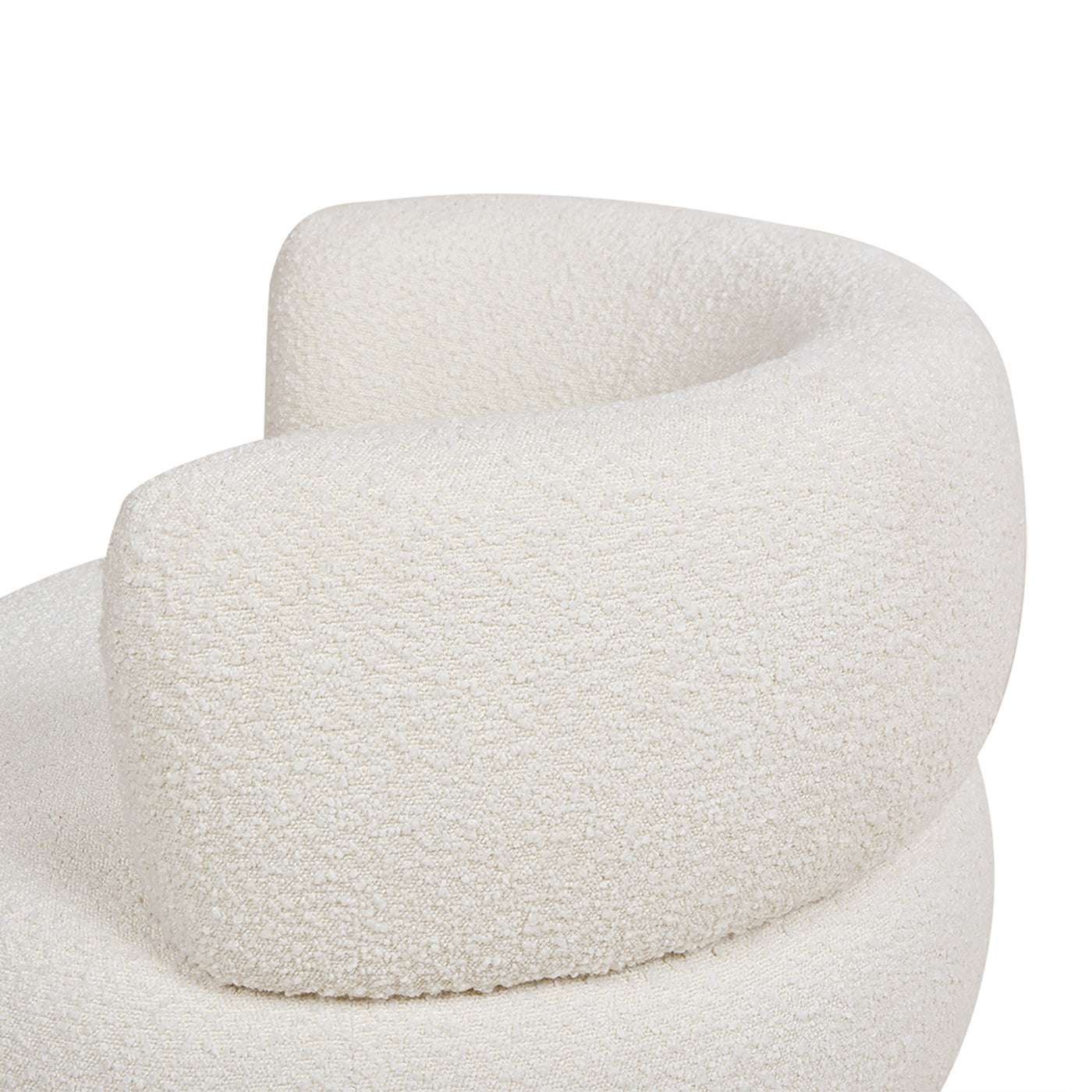 Upholstered Swivel Barrel Chair with Low Back and Wood Base
