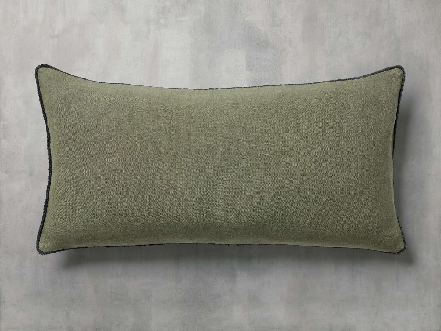 Contrast Edge Lumbar Pillow Cover