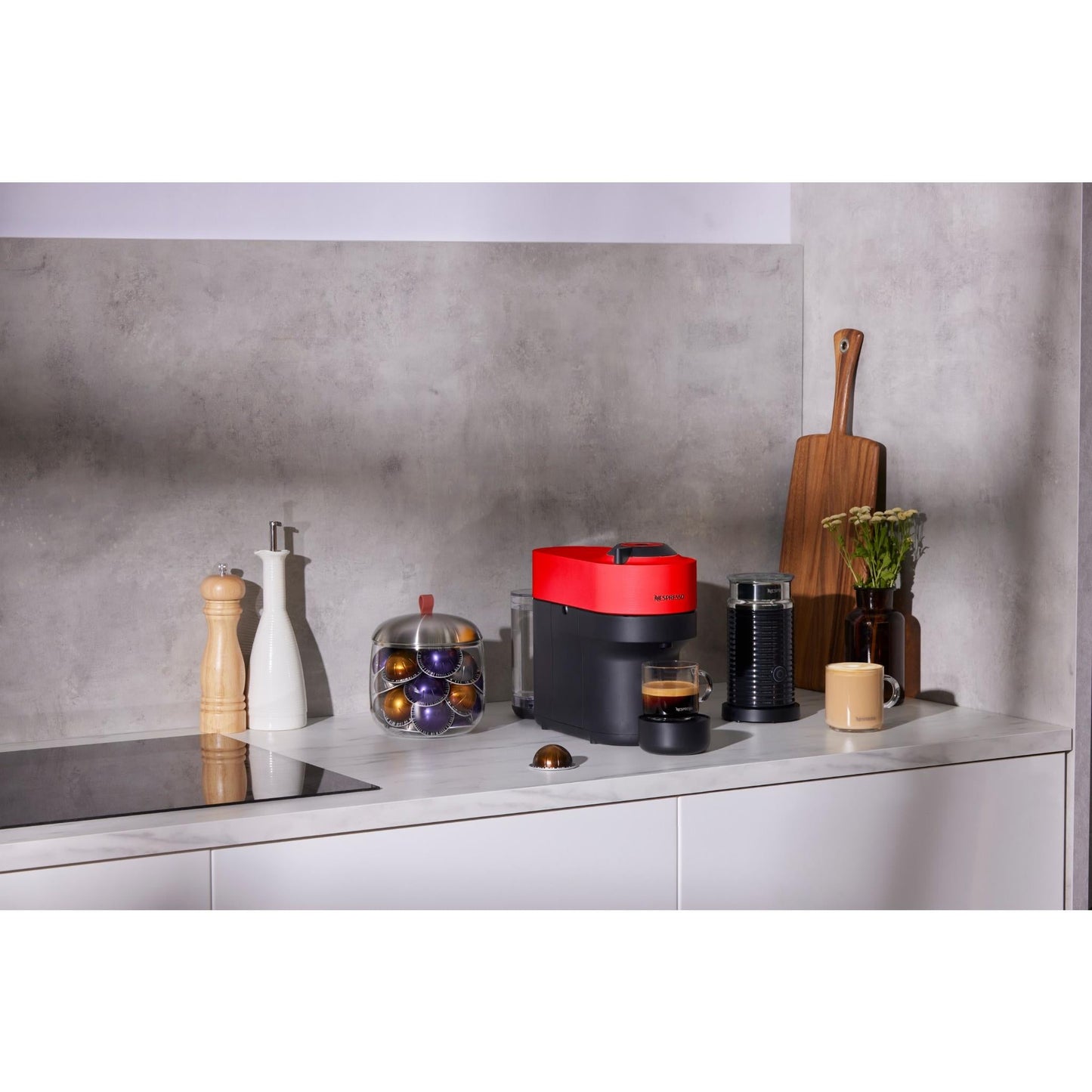 Breville Vertuo Pop Bundle Nespresso Machine (Red)