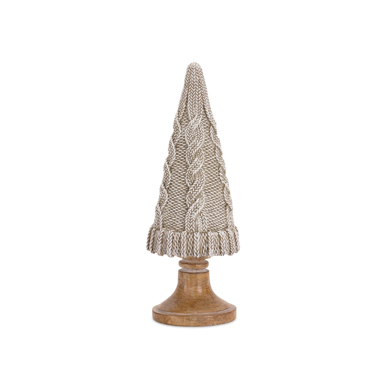 Beiege Woven Sweater Design Holiday Tree, Set of 2
