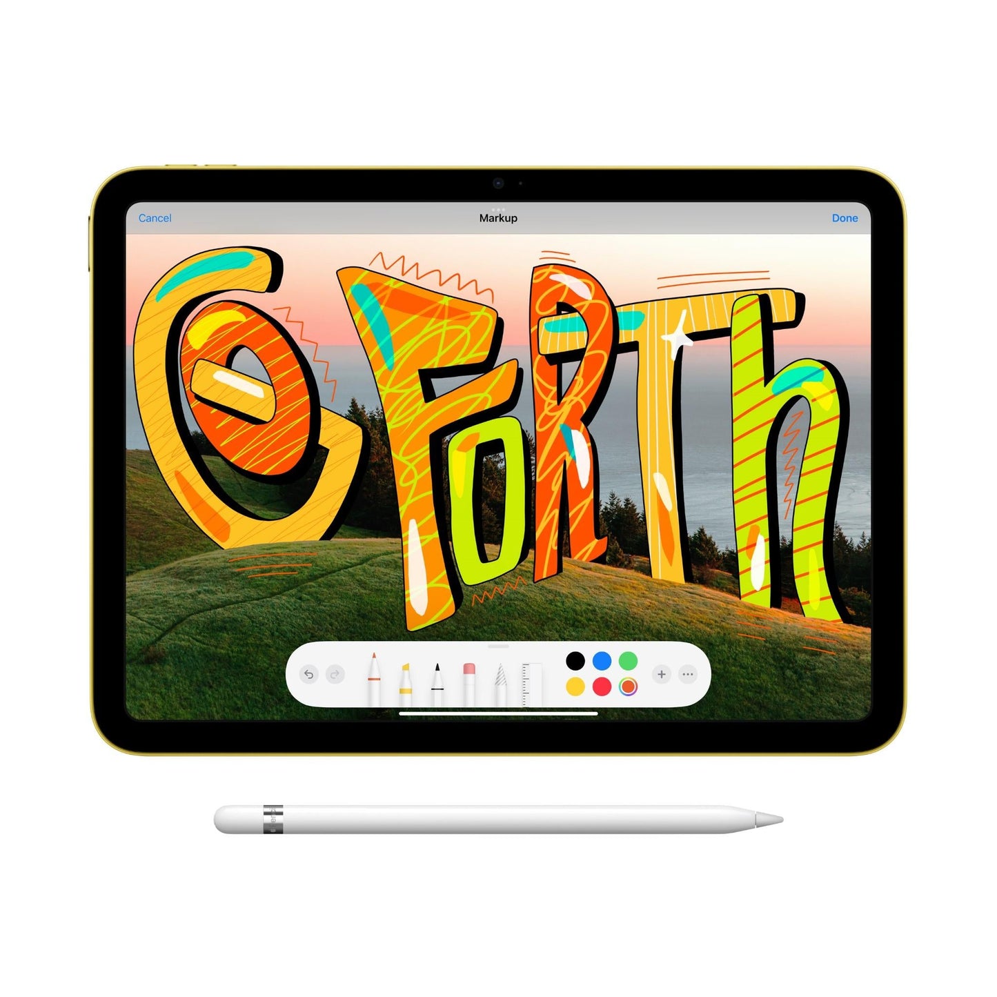 Apple iPad 10.9-inch 64GB Wi-Fi (Blue/10th Gen) [~Renewed]