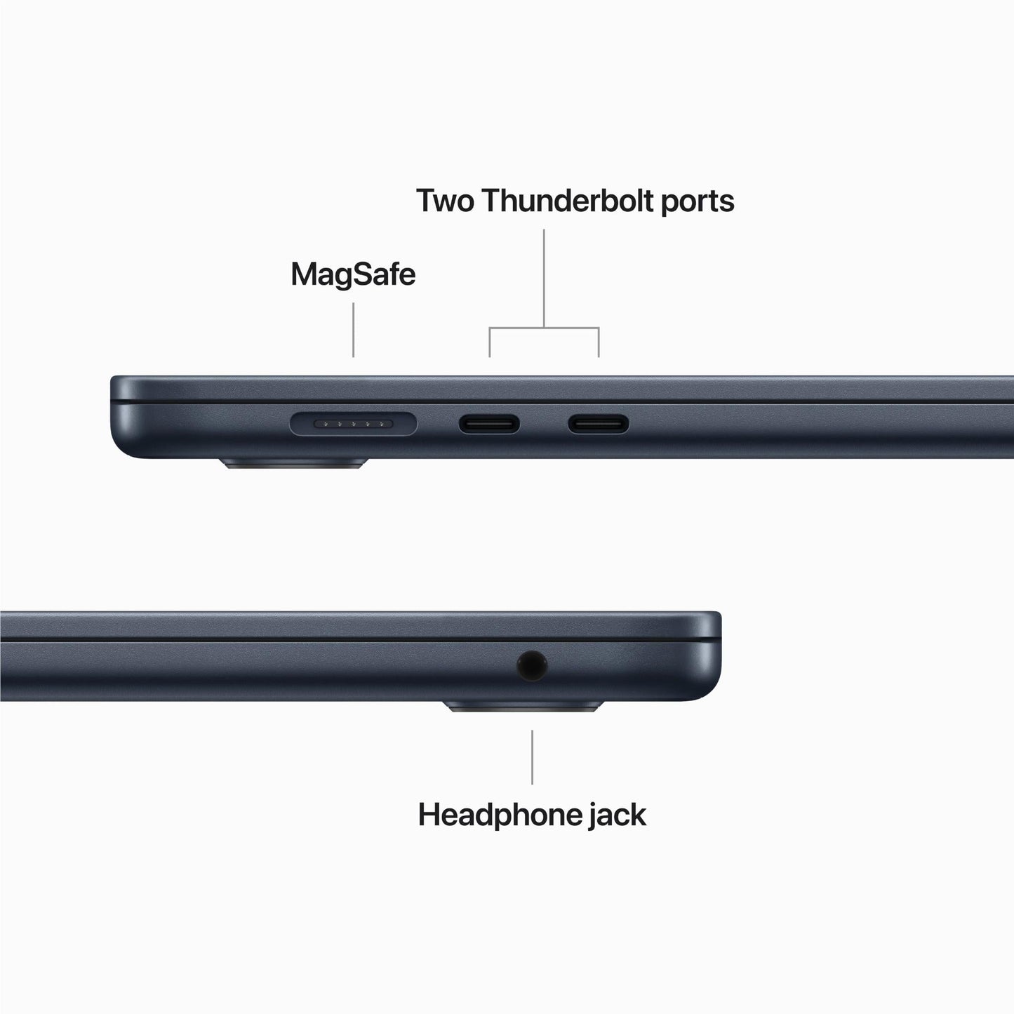 Apple MacBook Air 15-inch with M2 Chip, 512GB SSD (Midnight)[2023]