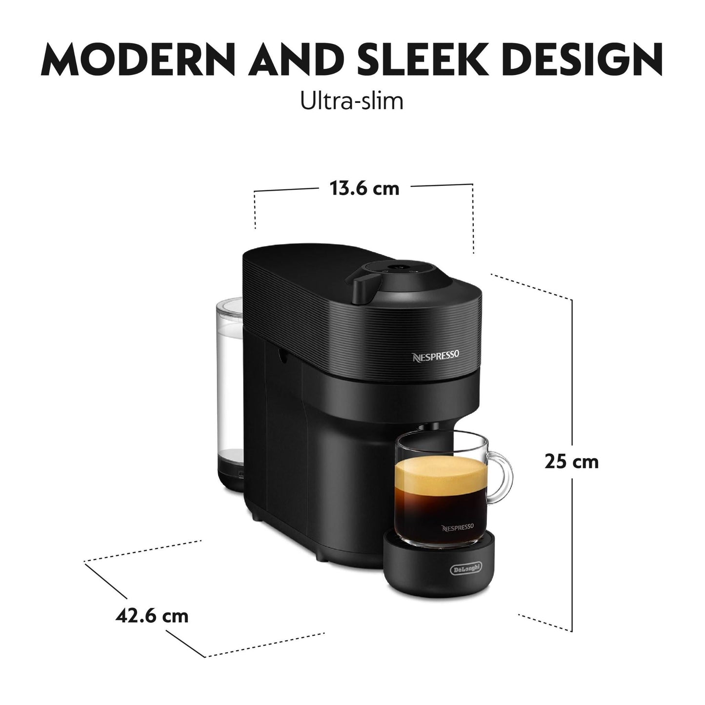 DeLonghi Vertuo Pop Nespresso Machine (Black)