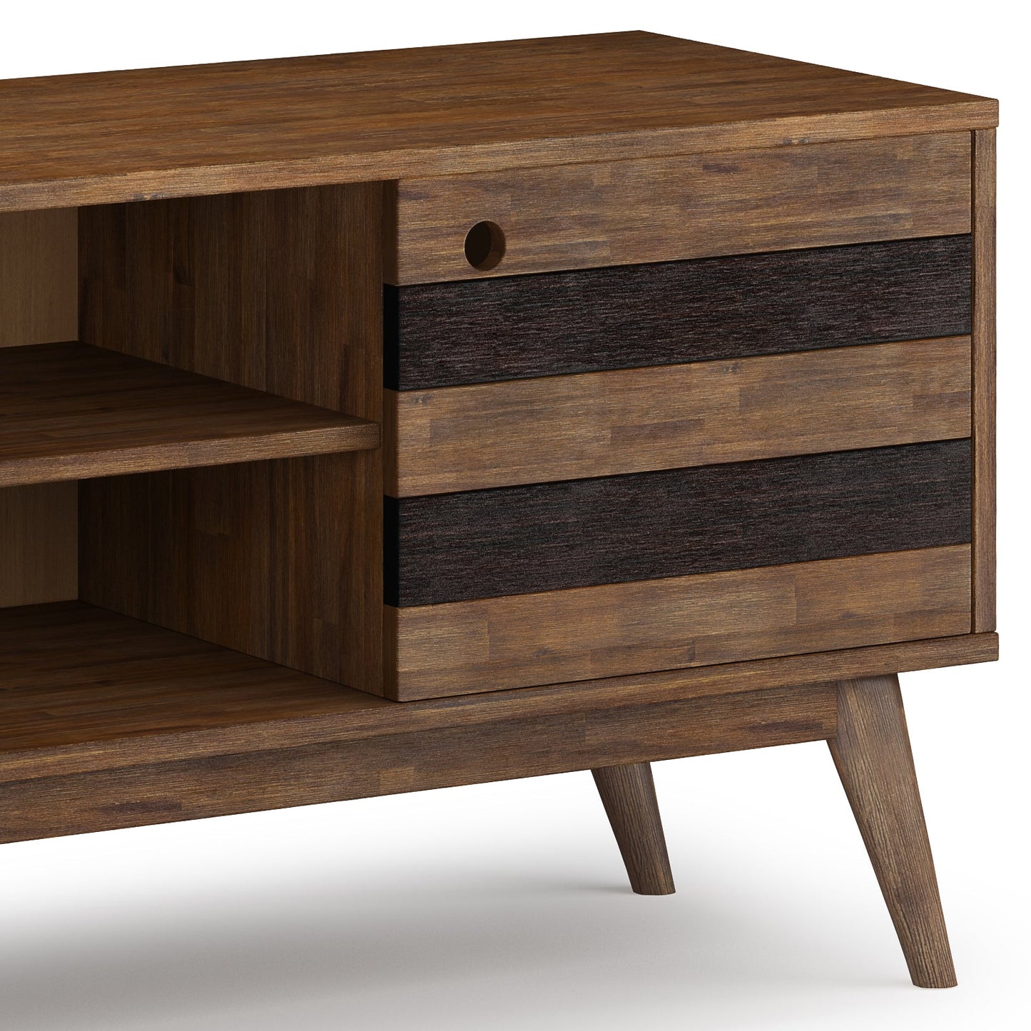 60" TV Stand with Adjustable Shelves and Sliding Doors