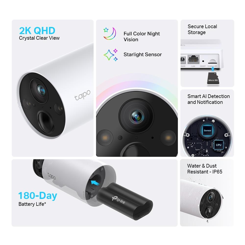 TP-Link Tapo Smart 2K Wire-Free Security Camera