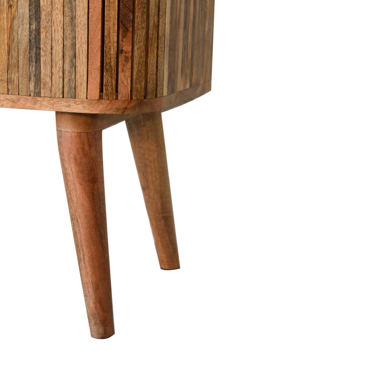 Solid Wood Bedside with 2 Cut-out Handles and Drawer