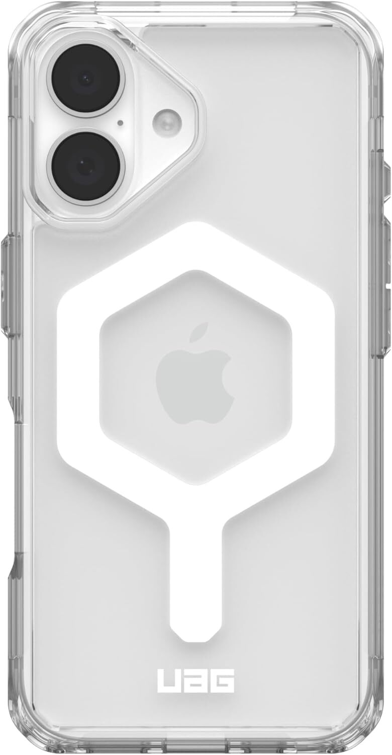 UAG Plyo Magsafe Compatible Phone Case for iPhone 16 (Ice/White)