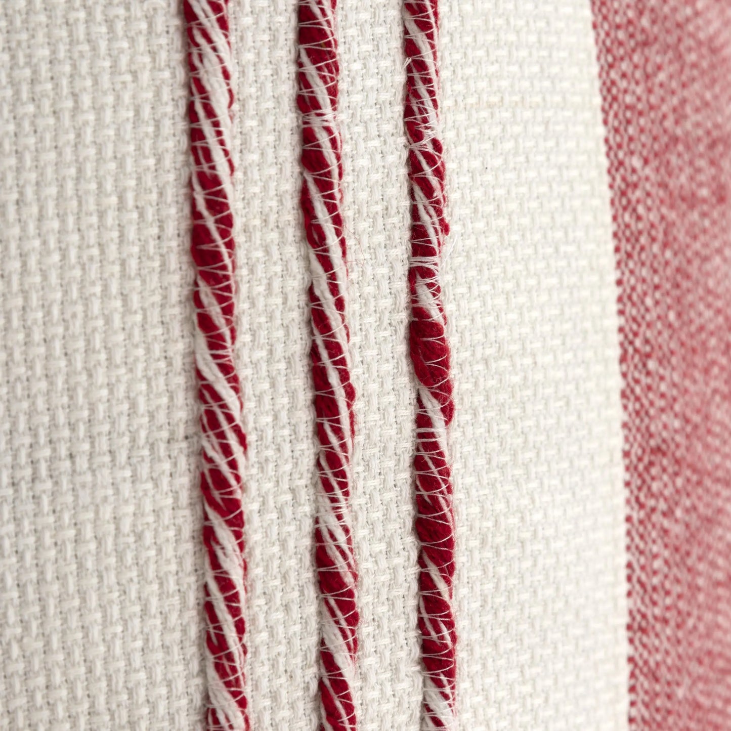 Woven Color Block Throw Pillow