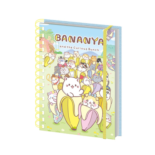 Bananya - The Curious Bunch -A5 Wiro Notebook