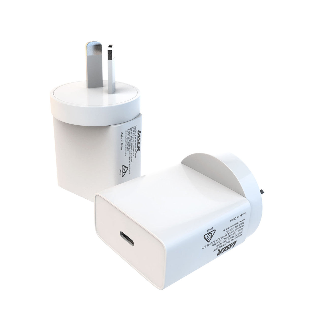 Laser ChargeCore USB-C 20W PD Wall charger