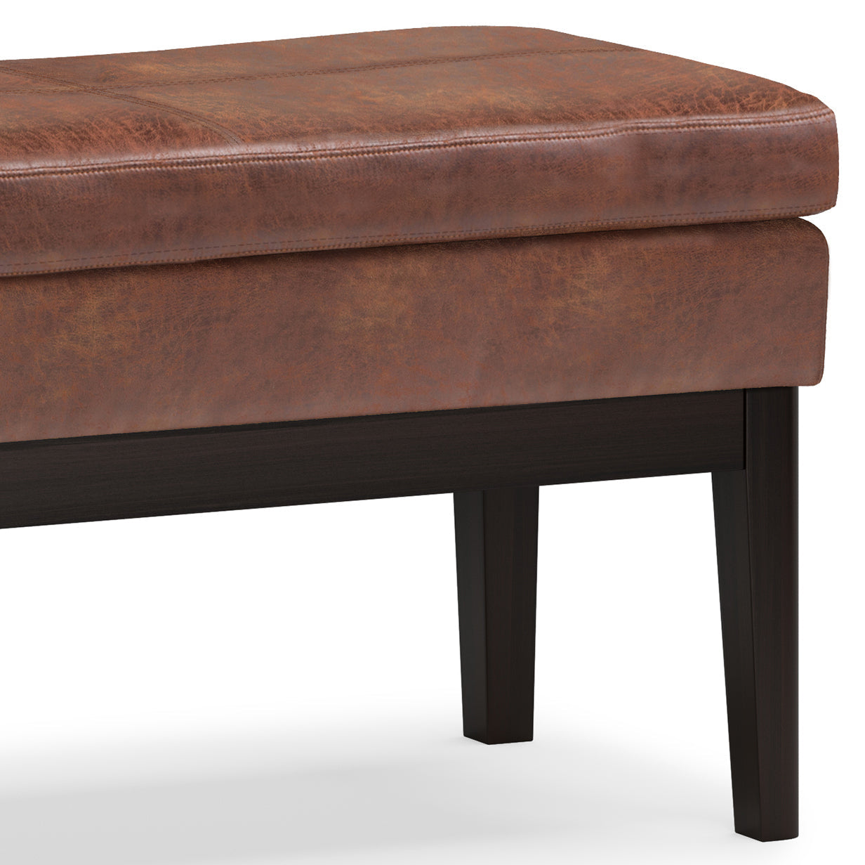 Nocturne 45.28" Ottoman Bench with Stitching Detail
