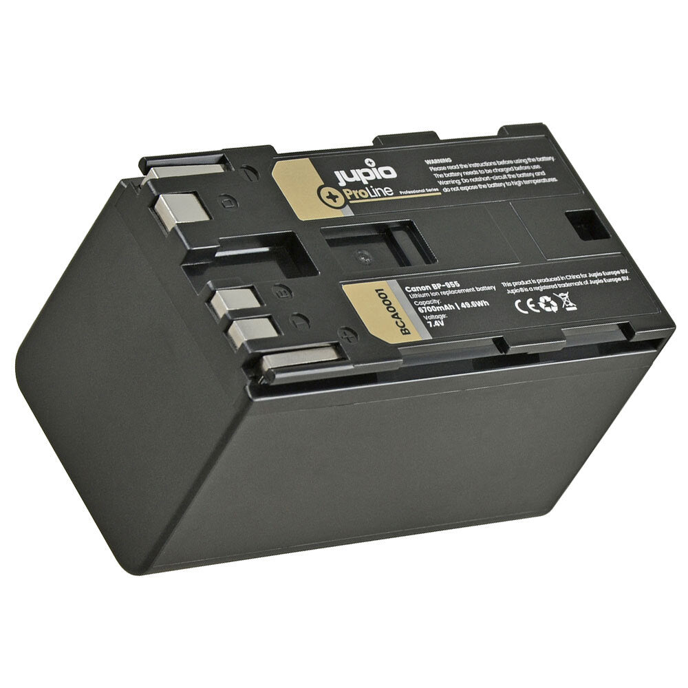 Jupio ProLine Li-ion 7.4V 6700mAh Battery For Canon BP-955 Video Camera