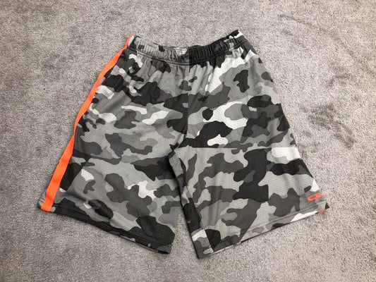 Champion Shorts Mens X Large Black Gray Bermuda Activewear Embroidered Logo