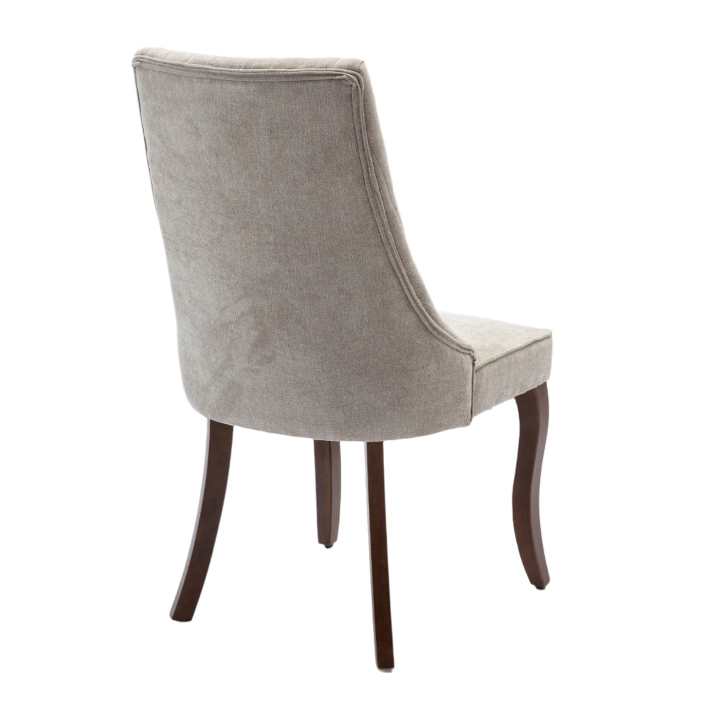 Upholstered Dining Chair with Curved Legs and High Backs, Set of 2