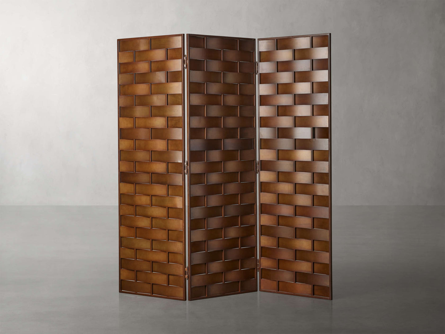 Woven Metal Room Screen