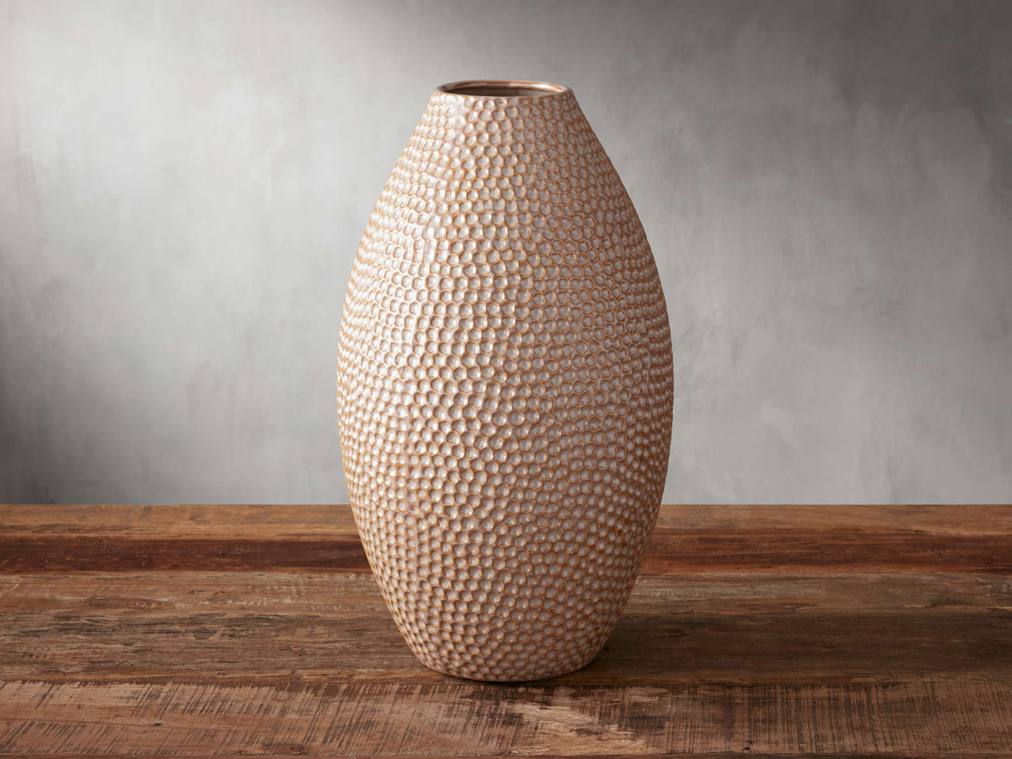 Eva Tall Vase in Taupe