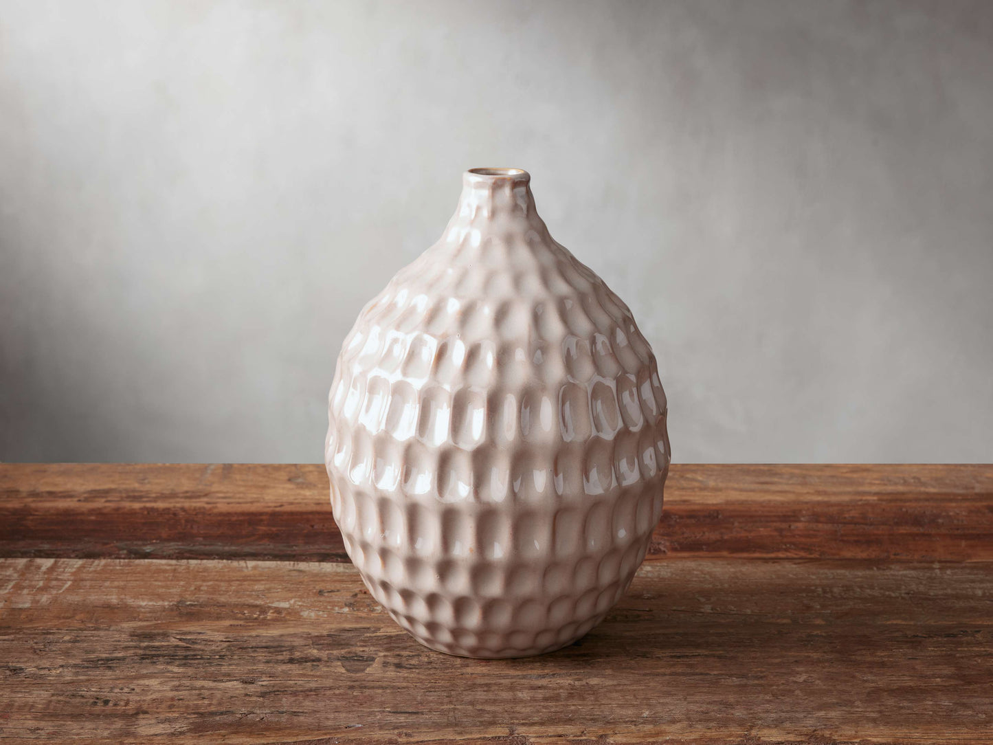 Eva Bud Vase in Taupe